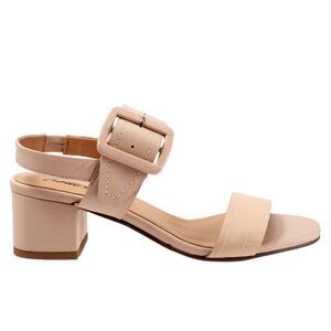 Trotters Nude Block Heel Sandals